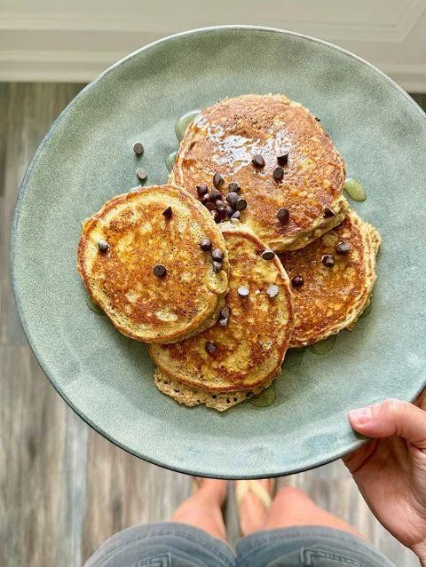 Chocolate Chip Protein Pancakes