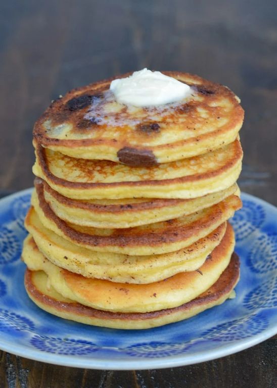 Chocolate Chip Quest Protein Pancakes