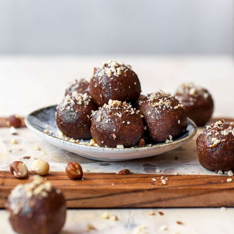 Chocolate Hazelnut Protein Energy Balls