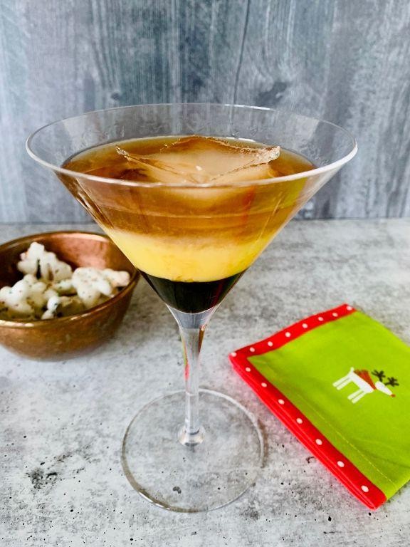 Chocolate Liqueur Eggnog Martini