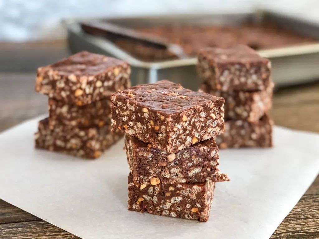 Chocolate Peanut Butter Rice Krispies Treats