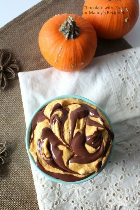 Chocolate Pumpkin Swirl Dip