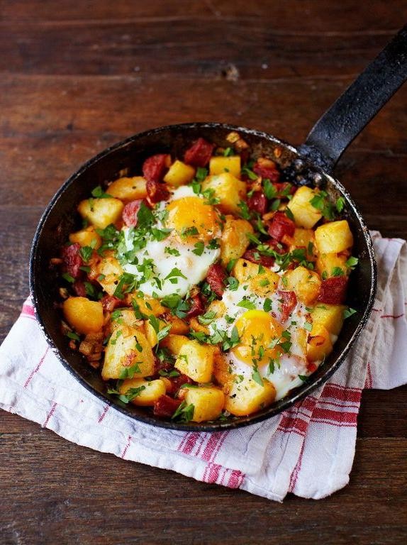 Chorizo and Potato Hash