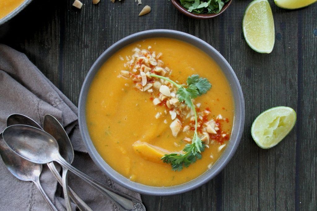 Cilantro Lime Butternut Squash Soup