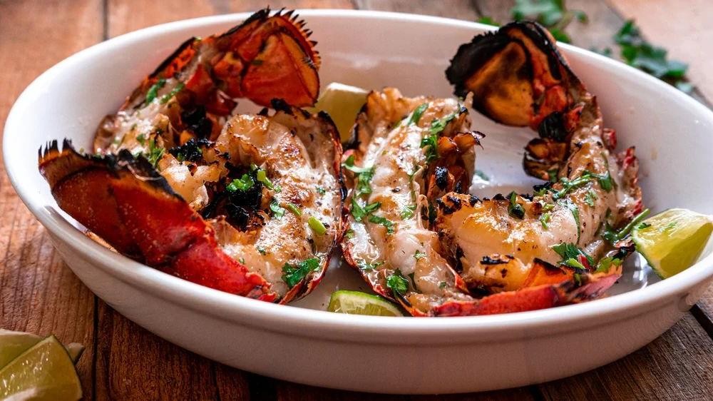 Cilantro Lime Grilled Lobster Tails