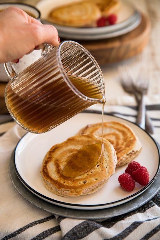 Cinnamon Roll Protein Pancakes