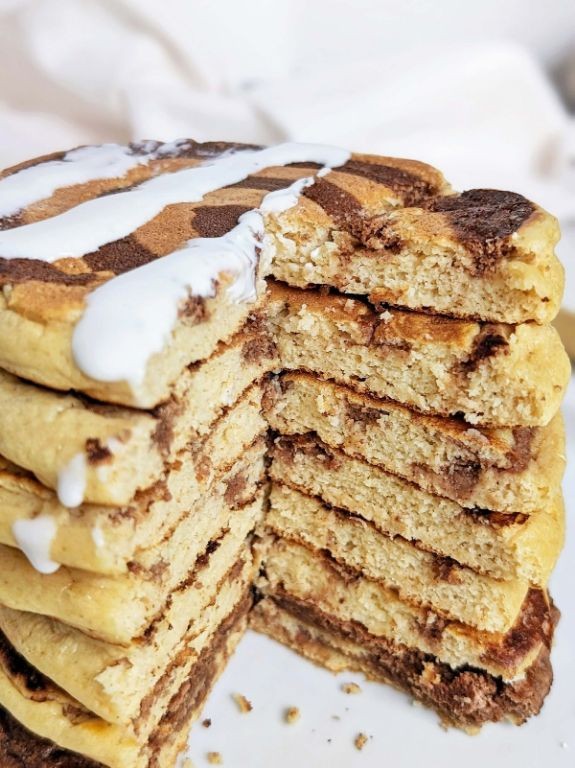 Cinnamon Roll Quest Protein Pancakes