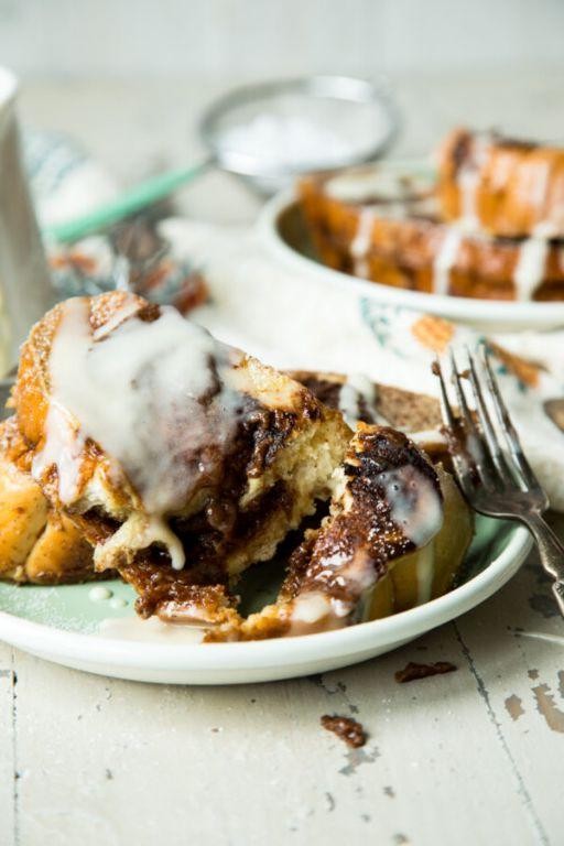 Cinnamon Roll Stuffed French Toast