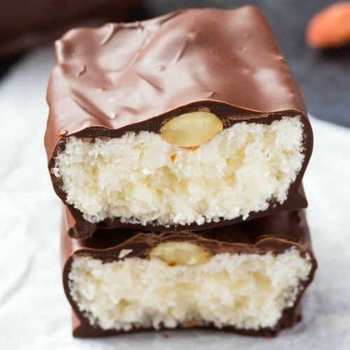 Classic Almond Joy Bars with Coconut Filling