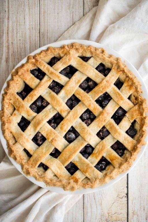 Classic Blueberry Pie with Lattice Crust