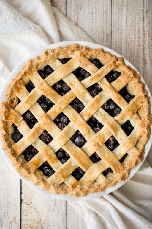 Classic Blueberry Pie with Lattice Crust