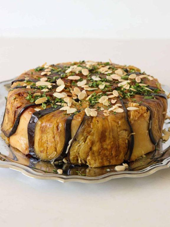 Classic Chicken Maqluba with Eggplant and Potatoes