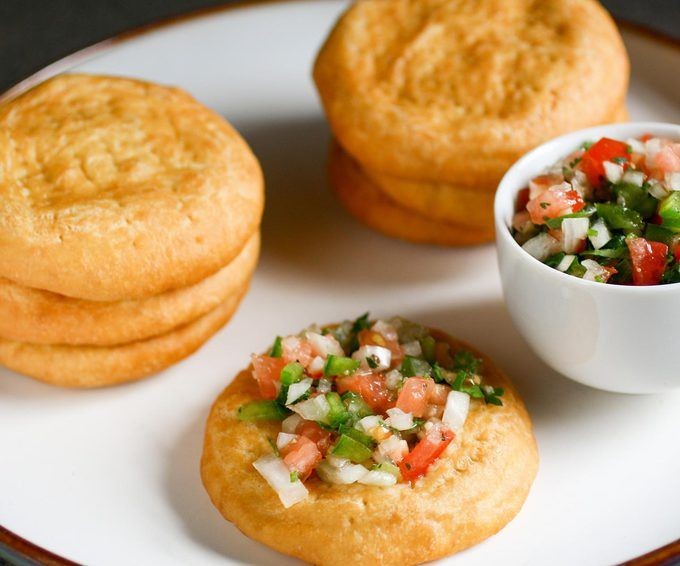 Classic Chilean Sopaipillas with Pebre Sauce