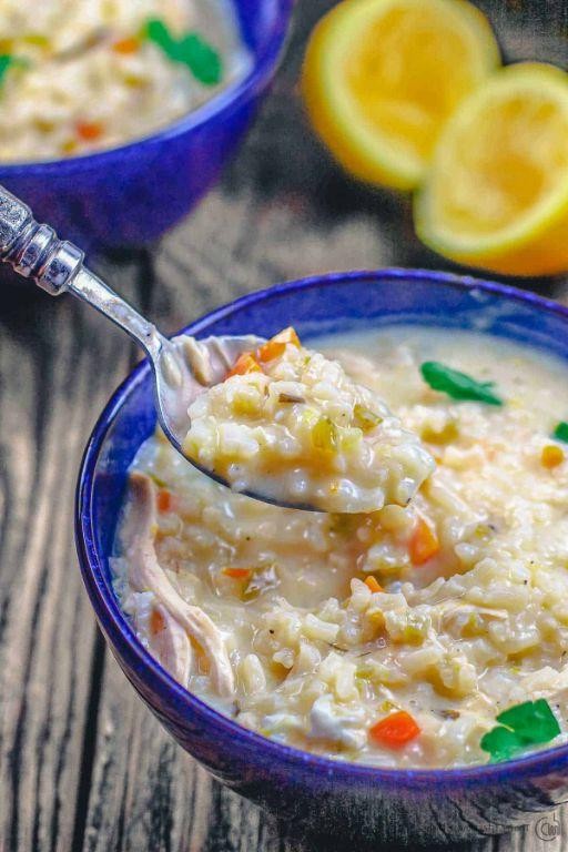 Classic Greek Avgolemono Soup