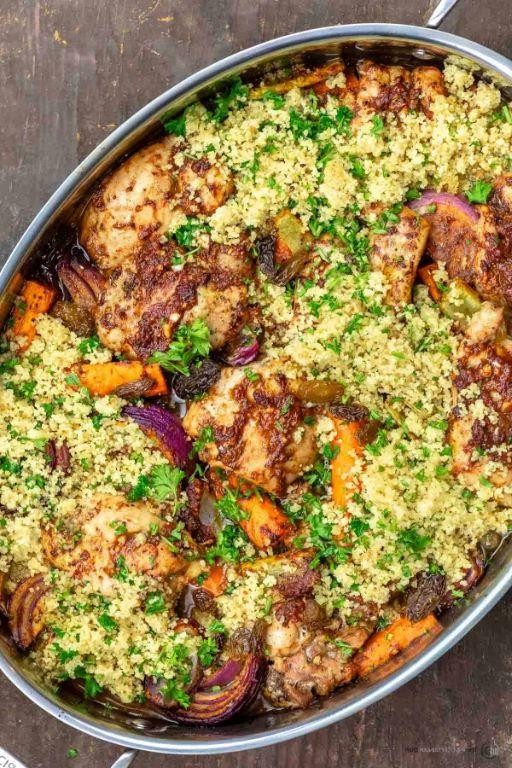 Classic Moroccan Chicken Couscous
