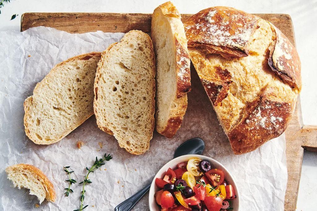 Classic No Knead Crusty Bread