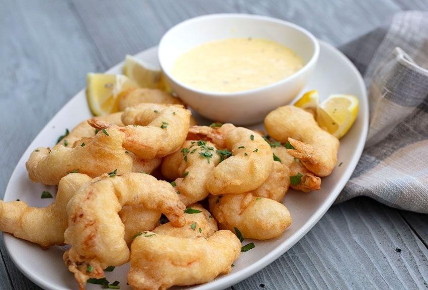Classic Panko Breaded Shrimp with Lemon Aioli