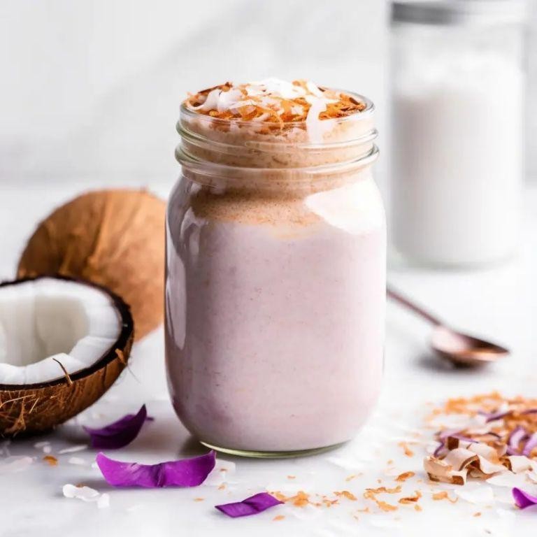 Classic Taro and Coconut Milk Smoothie