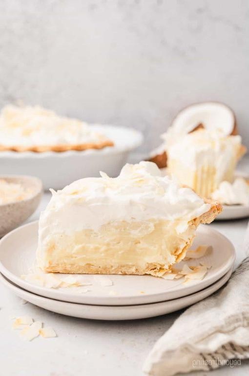 Coconut Cream Pie with Whipped Cream Frosting