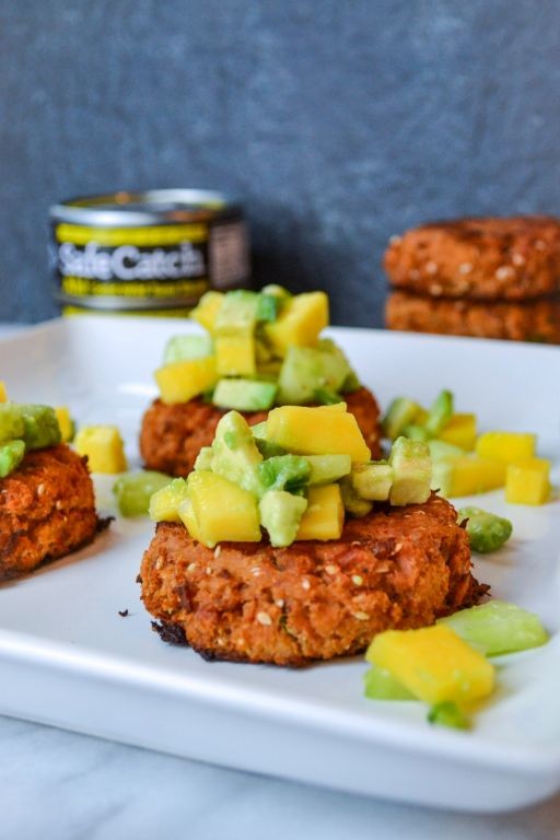Coconut Crusted Tuna Cakes with Mango Salsa