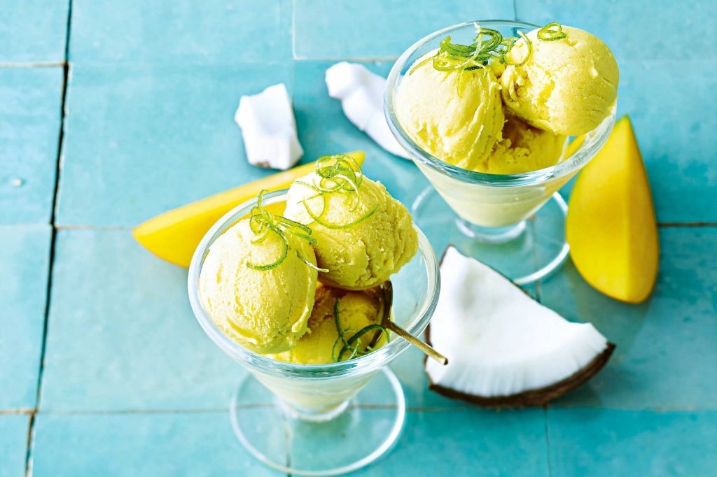 Coconut Mango Sorbet