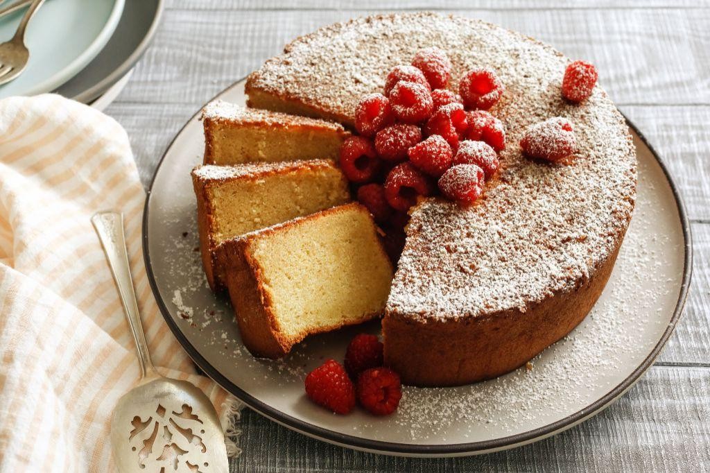 Coconut Marzipan Sponge Cake
