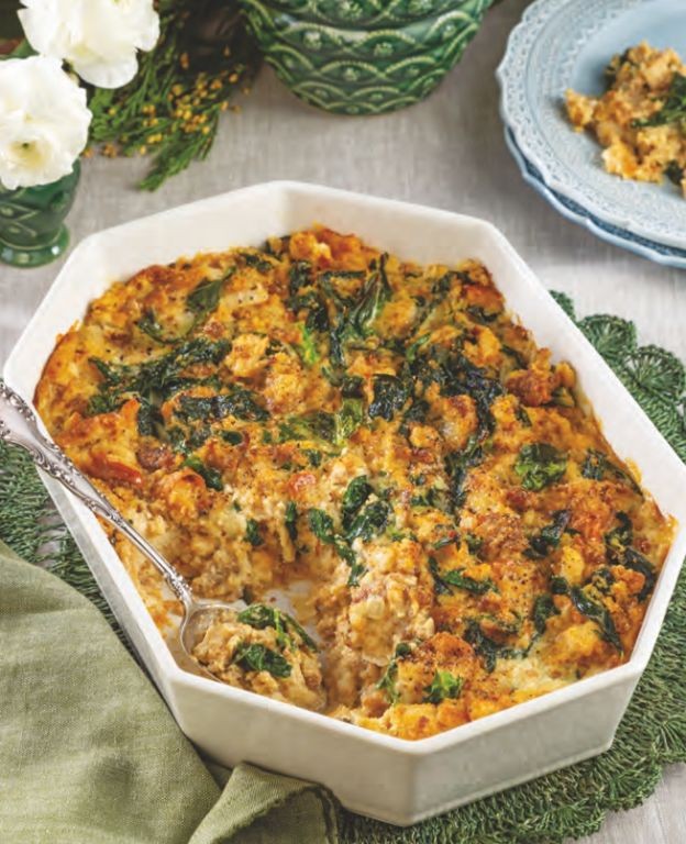 Collard Greens and Cornbread Dressing
