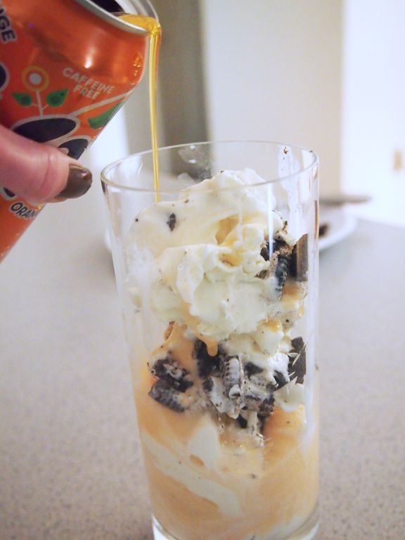 Cookies and Cream Ice Cream Float