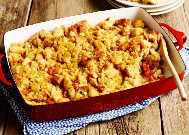 Cornbread Dressing with Apples and Sage
