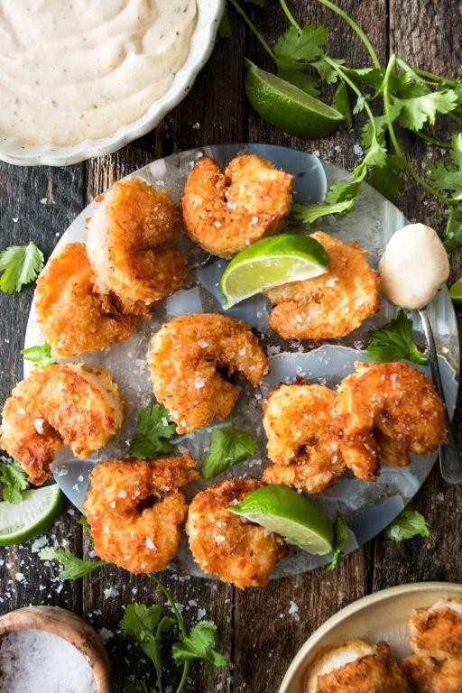 Cornmeal Breaded Shrimp with Chipotle Mayo