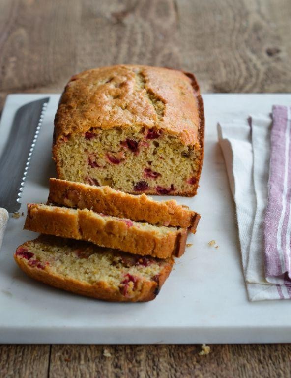 Cranberry Orange Bread with Walnuts