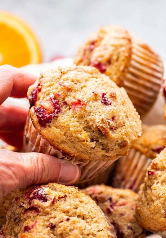 Cranberry Orange Fiber One Muffins