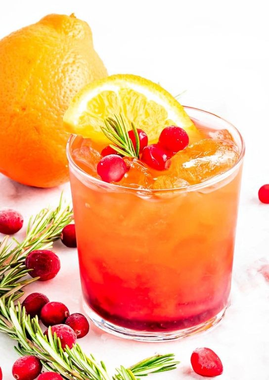 Cranberry Vodka Punch with Orange Juice