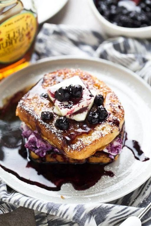 Cream Cheese and Berry Stuffed French Toast