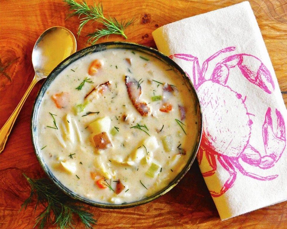 Creamy Dungeness Crab Chowder