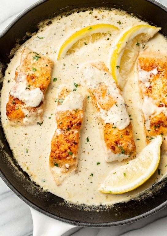 Creamy Lemon Parmesan Salmon