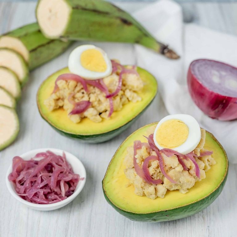 Creamy Mangú with Avocado and Tomatoes