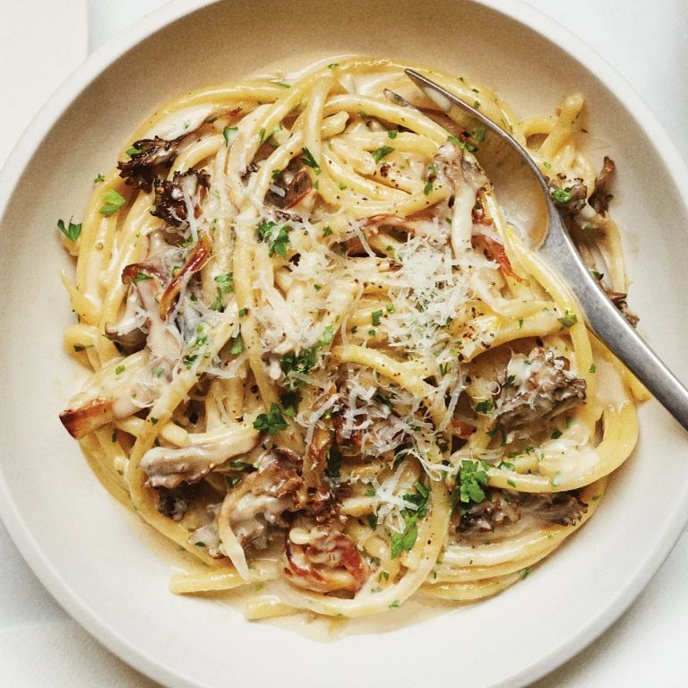 Creamy Mushroom Buttered Noodles