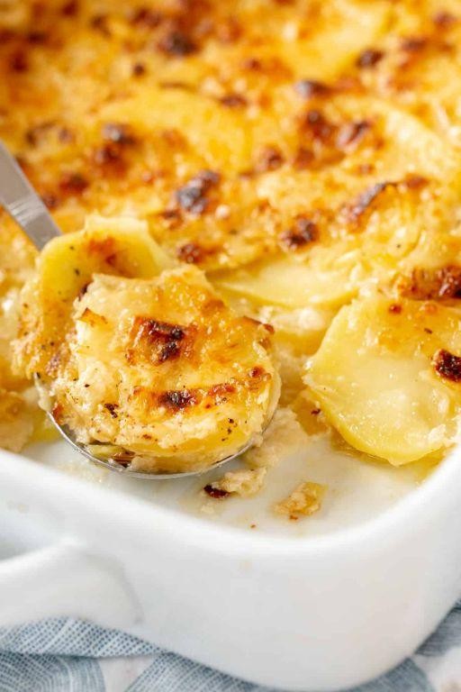 Creamy Potato and Leek Gratin