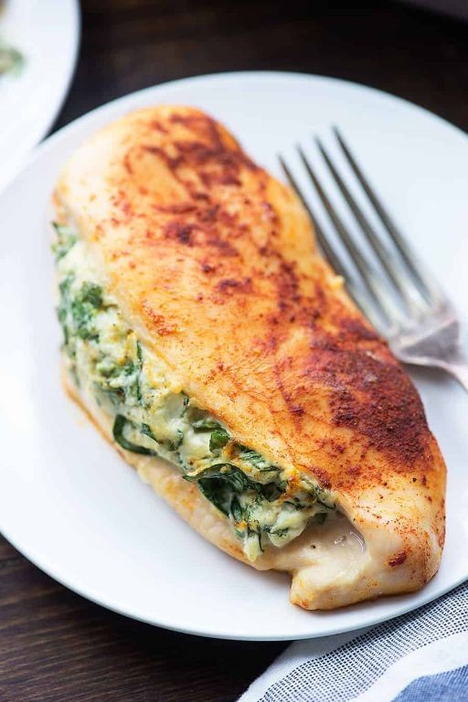 Creamy Spinach and Broccoli Stuffed Chicken