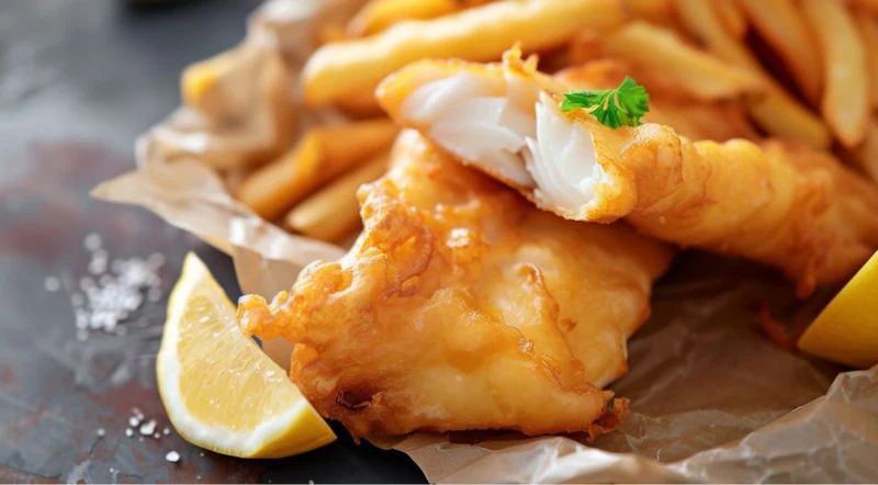Crispy Beer-Battered Halibut