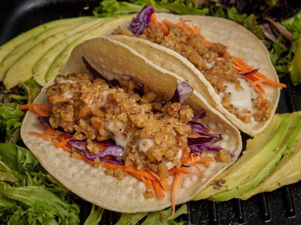 Crispy Honey Walnut Shrimp Tacos