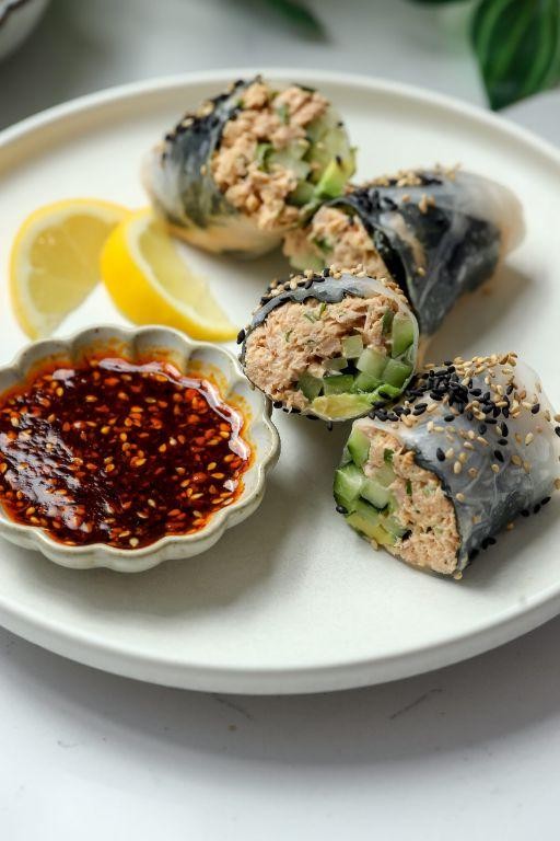 Crispy Tuna Spring Rolls