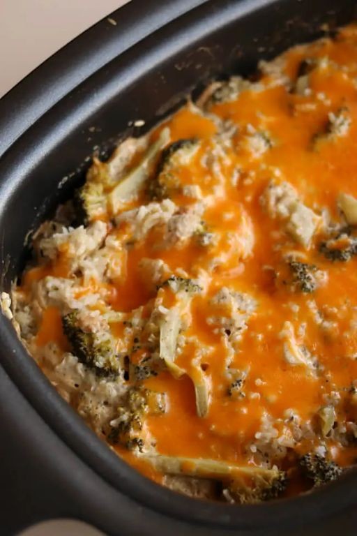 Crock Pot Cheesy Broccoli Rice