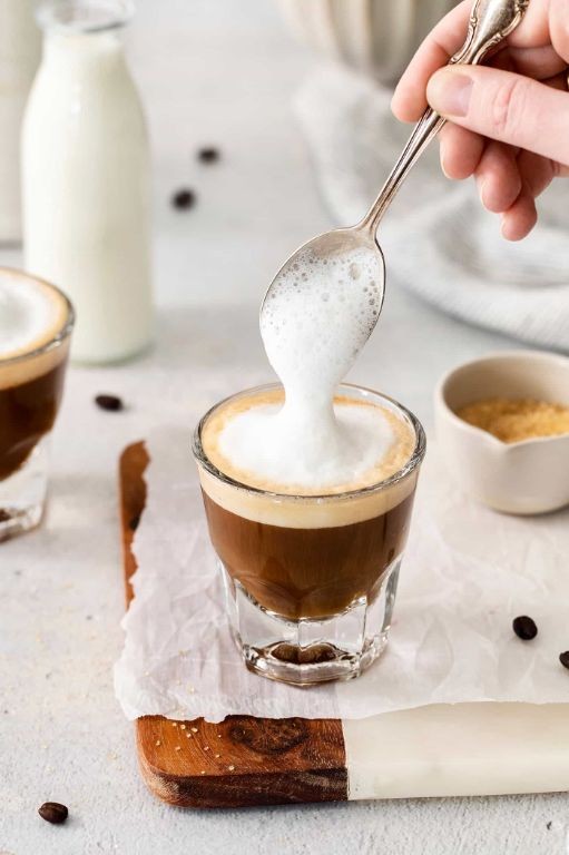 Cuban Cortadito with Steamed Milk