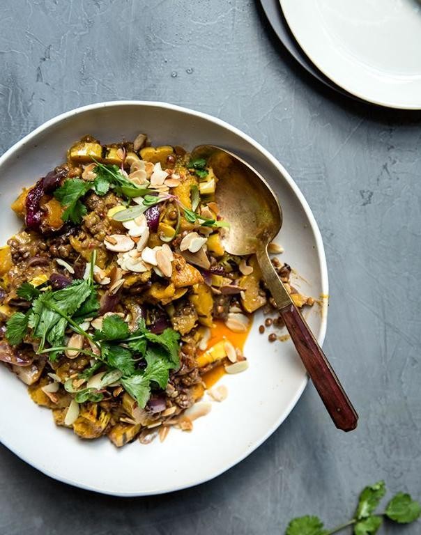 Curried Delicata Squash with Coconut Milk