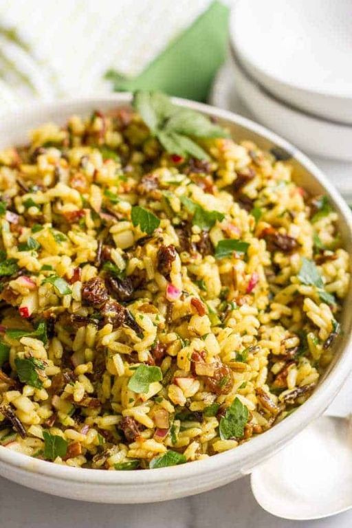 Curried Wild Rice Salad with Raisins
