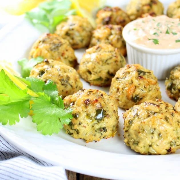 Curry Spiced Tuna Cakes with Mint Yogurt Sauce