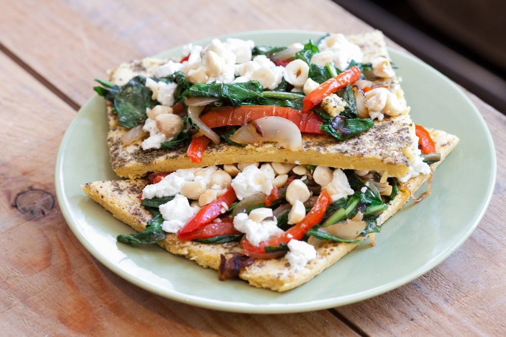 Dandelion Greens and Caramelized Onion Flatbread