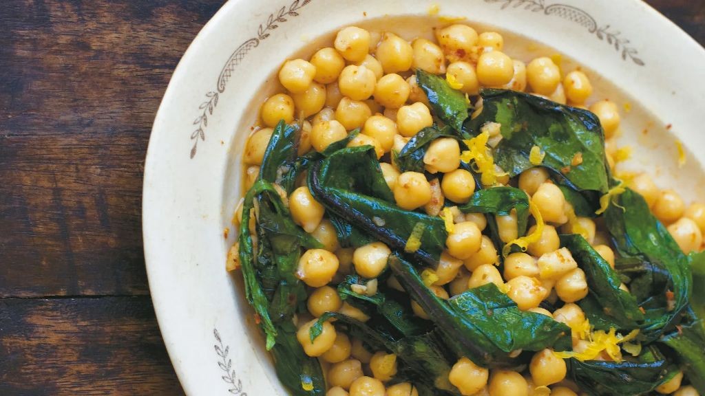 Dandelion Greens and Chickpea Curry